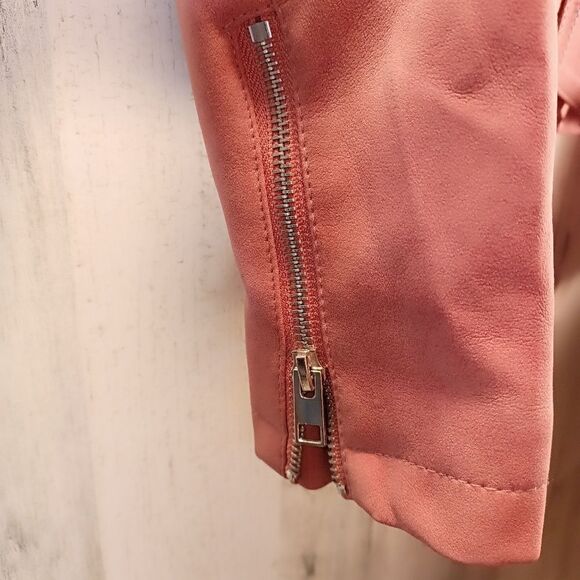 Nwot Forever 21 Moto Jacket PINK jacket - Picture 5 of 8
